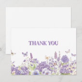 Thank You Flat Note Card Notitiekaartje (Voorkant / Achterkant)
