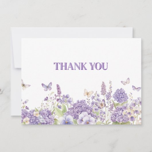 Thank You Flat Note Card Notitiekaartje (Voorkant)