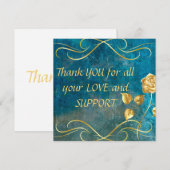 Thank You For all your Love and Support -Card (Voorkant / Achterkant)