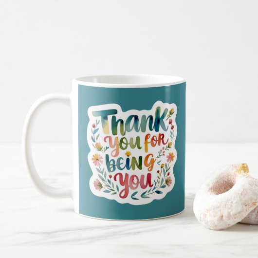 Thank You For Being You Photo Mug (Avec donut)