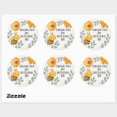 Thank You for Buzzing By Bee Label (Vel)