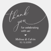 Thank you for celebrating with us Gifts Sticker (Devant)