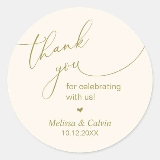 Thank you for celebrating with us Gifts Sticker (Devant)