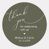 Thank you for celebrating with us Gifts Sticker (Devant)
