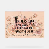Thank You for Celebrating With Us Wedding (Recto)
