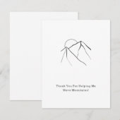 Thank You For Moving Mountains Quote Card Notitiekaartje (Voorkant / Achterkant)