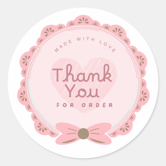Thank You For Order Sticker (Voorkant)