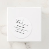 Thank you for purchase pink family business detail bedankjes labels (In situ)