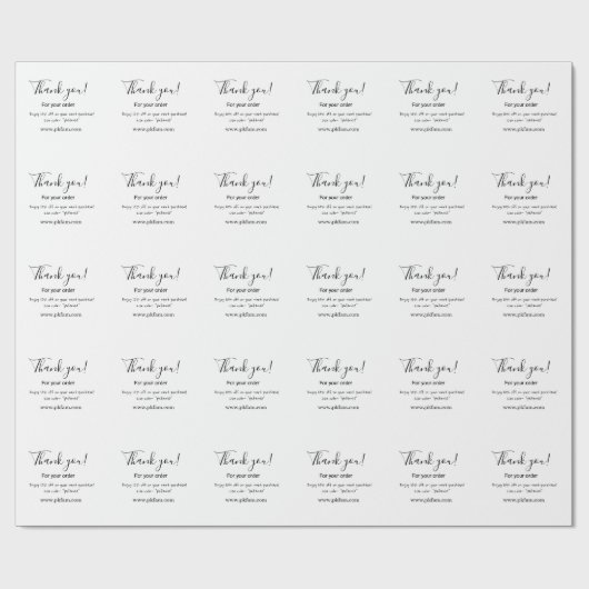 Thank you for purchase pink family business detail cadeaupapier (Vlak)