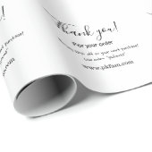 Thank you for purchase pink family business detail cadeaupapier (Rol Hoek)