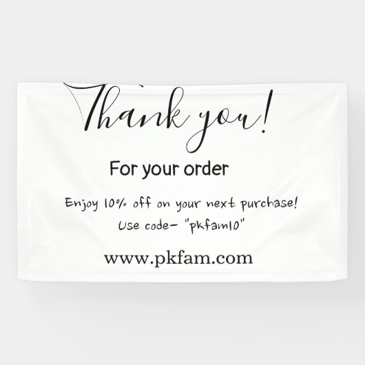 Thank you for purchase pink family business detail spandoek (Horizontaal)