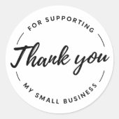 Thank You For Supporting My Small Business Sticker (Devant)