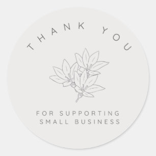 Thank you for supporting small business - sticker 