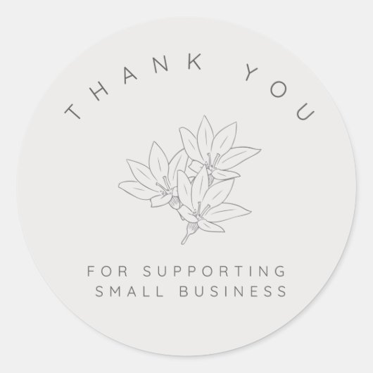 Thank you for supporting small business - sticker (Devant)