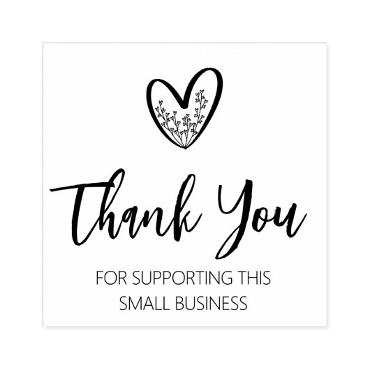 Thank You for Supporting this Small Business Rubberstempel (Afrduk)