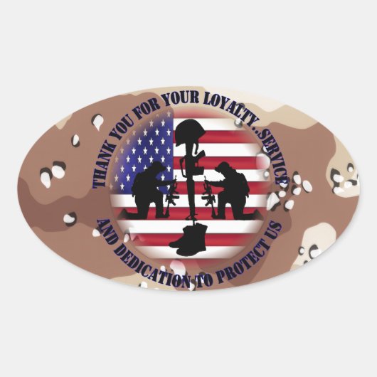 Thank you for your Loyalty ....... Ovale Sticker (Voorkant)