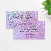 thank you for your purchase purple faux glitter (Bureau)