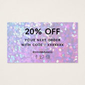 thank you for your purchase purple faux glitter (Dos)