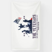 Thank You For Your Service Veterans, Veterans Day Spandoek (Verticaal)
