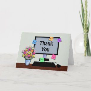 Thank You, Foreign Language, Admin Professional Bedankkaart