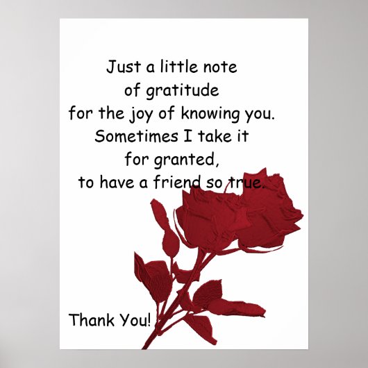 Thank You Gift - Poster Verse (Devant)