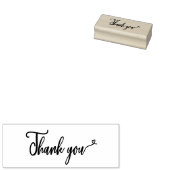 Thank you - heart 	rubberstempel (Gestempeld)