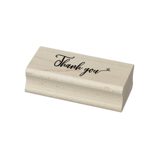 Thank you - heart 	rubberstempel (Stempel)