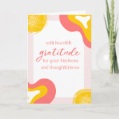 Thank You | Heartfelt Gratitude Elegant Modern Kaart (Voorkant)