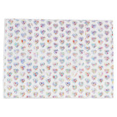 Thank you & hearts in 44langs as DC♡shaped pattern Groot Cadeauzakje (Achterkant)