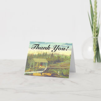 "Thank You!" + Historical Rustic Lumber Mill Kaart