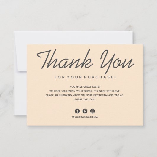 Thank You kaart (Voorkant)