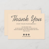 Thank You kaart (Voorkant / Achterkant)