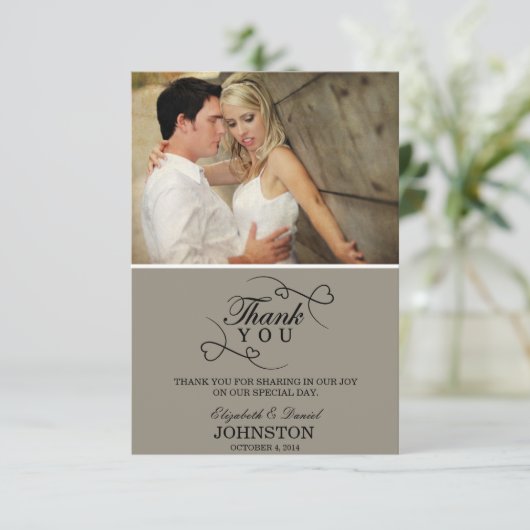 Thank You kaarten | Weddenschap (Staand voorkant)