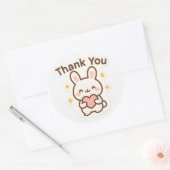 Thank You Kawaii Bunny Sticker (Enveloppe)