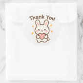 Thank You Kawaii Bunny Sticker (Sac)