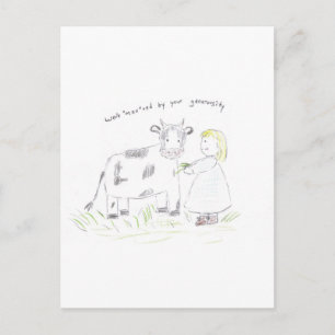 Thank_you_koe Briefkaart