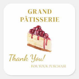 Thank You Label voor Cafe & Bakkerij kleine bedrij