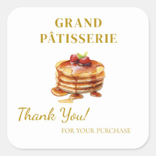 Thank You Label voor Cafe & Bakkerij kleine bedrij