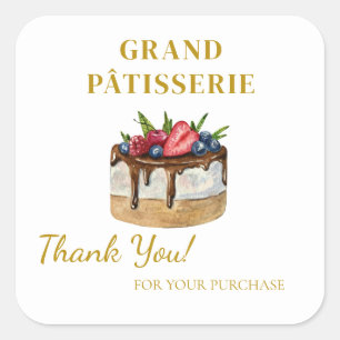 Thank You Label voor Cafe & Bakkerij kleine bedrij