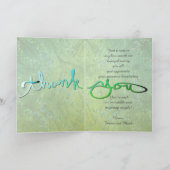 Thank you Leprechaun Folded Greeting Card Kaart (Binnen)