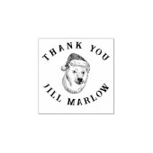 Thank you message customisable with animal  	rubberstempel (Afrduk)