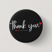 Thank You Minimalist Button Badge (Devant)