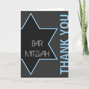 Thank you Modern Bar Mitzvah Bedankkaart