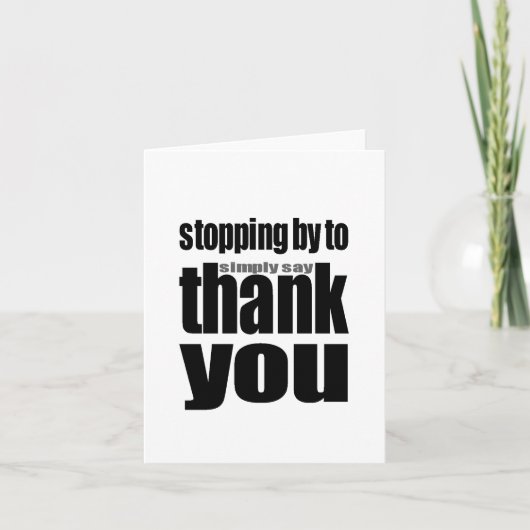 Thank You Notecard Bedankkaart (Voorkant)