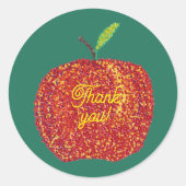 Thank you on Pointillism Apple Stickers (Voorkant)