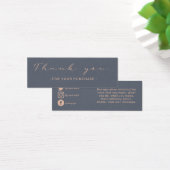 Thank you order, rustic social media insert card (Bureau)