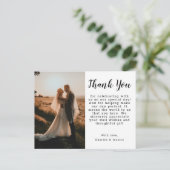 Thank You Postcard Briefkaart (Staand voorkant)