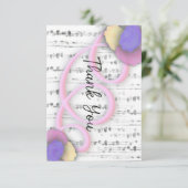 thank you roses bedankkaart (Staand voorkant)