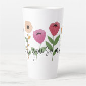 Thank You So Much Grateful Blooms With Thanks A No Latte Mok (Voorkant)