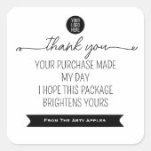 Thank You Sticker – Small Business Branding (Devant)